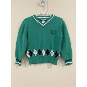 KITESTRINGS BY HARTSTRINGS Pullover Sweater Green cotton Size 4 Boys
